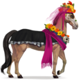 cavalo de tração novia púrpura 