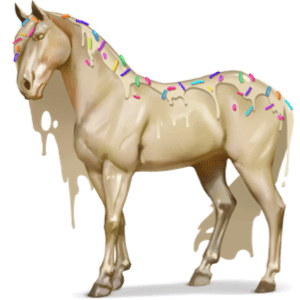 cavalo divino chocolate branco