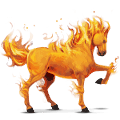 cavalo de passeio elemento fogo