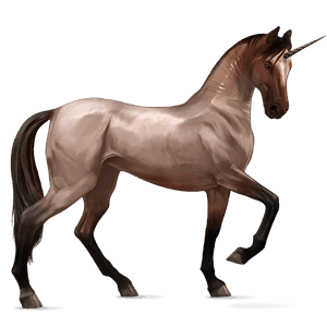 unicórnio de passeio konik polonês tordilho ruço