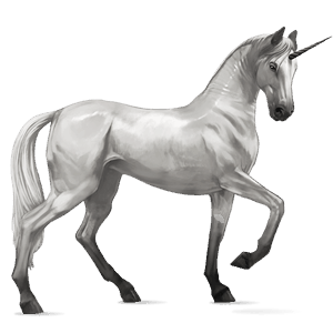 unicórnio de passeio tennessee walker cremelo