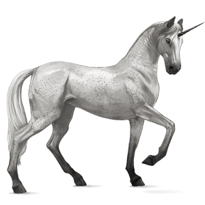 unicórnio de passeio mustangue palomino