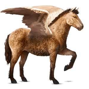 pégaso de passeio lusitano cremelo