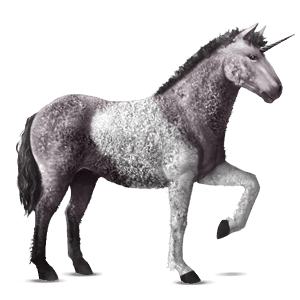 unicórnio de passeio curly alazão