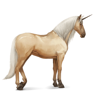unicórnio de passeio cavalo Árabe alazão