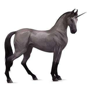 unicórnio de passeio cavalo de sela alemã lobuno