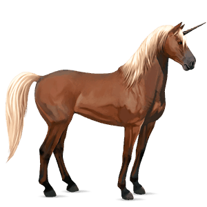 unicórnio de passeio trakehner alazão ruano