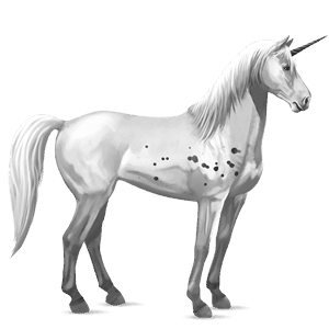 unicórnio de passeio tennessee walker tordilho ruço