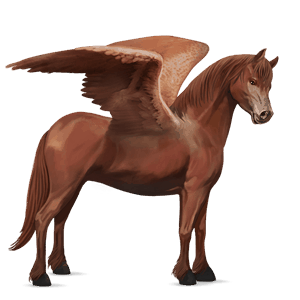 pônei-pégaso shetland alazão