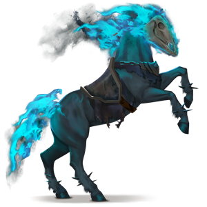 cavalo de passeio cavaleiro fantasma