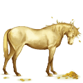 unicórnio de passeio quarto de milha palomino