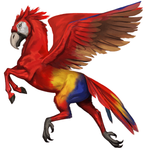 cavalo selvagem papagaio