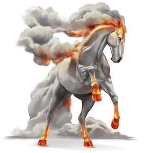 cavalo divino fumaça
