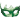 a máscara verde de carnaval