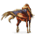 cavalo errante dos pássaros faisão-dourado